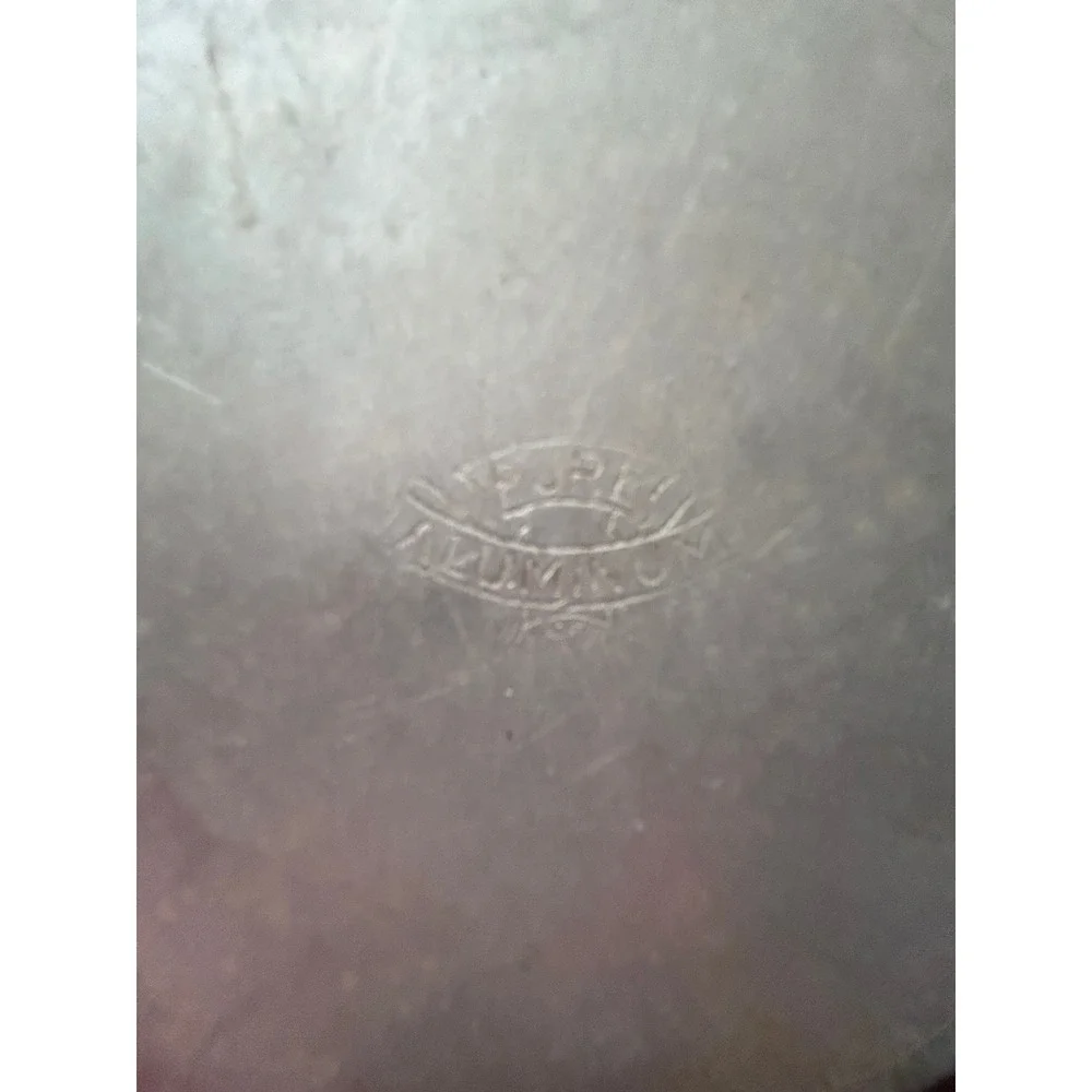 Vintage Aluminum Grease Canister with Strainer and Lid Retro Kitchen Decor